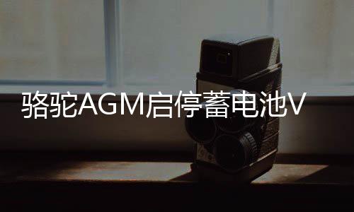 骆驼AGM启停蓄电池VRL592适用宾利路虎宝马3系5系奥迪 汽车电瓶